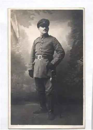 Foto Ak Reiter Soldat 1915 Langemark Poelkapelle Flandern Belgien Säbel