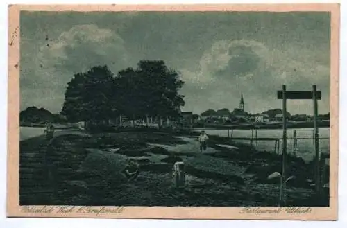 Ak Ostseebad Wiek bei Greifswald Restaurant Utkiek 1921