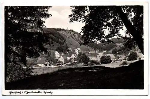 Ak Hirschbach Gasthaus zum Schwarzen Brand Bayern Ostmark 1939