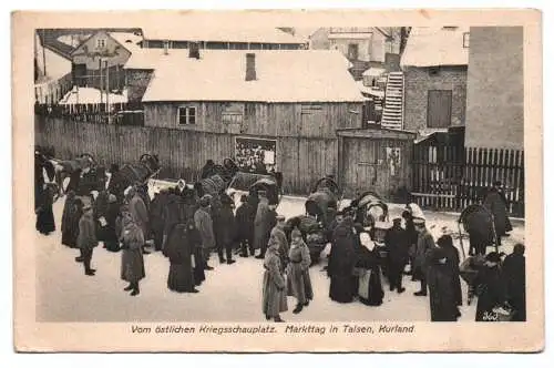 Feldpost Ak Marttag in Talsen Kurland 1917