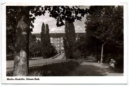 Ak Berlin Neukölln Körner Park 1956