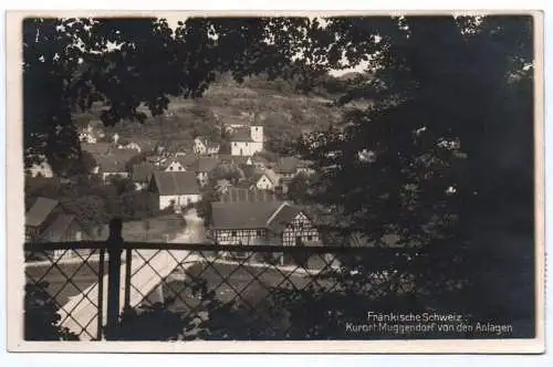 Echtfoto Ak Fränkische Schweiz Kurort Muggendorf von den Anlagen 1927