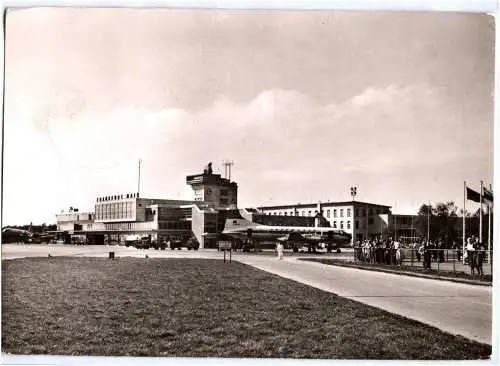 Ak Flughafen Frankfurt am Main Rhein Main 1956 Flugzeug