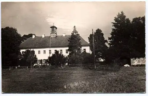 Foto Ak Graupa Kreis Pirna Schloß 1957