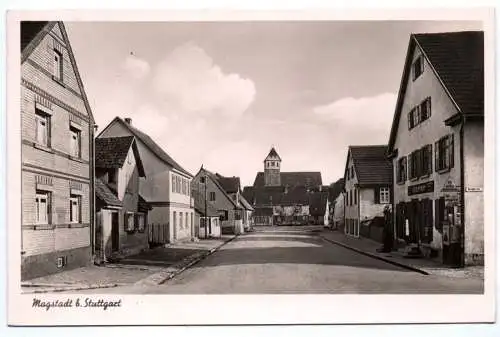 Ak Magstadt bei Stuttgart Shell Reklame 1941