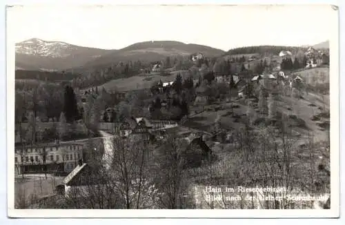 Foto Ak Hain im Riesengebirge  1937