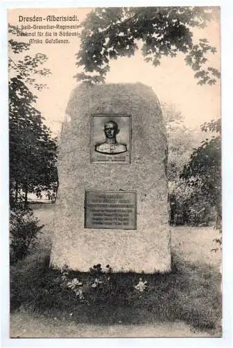 Ak Dresden Albertstadt Leib Grenadier Regiment Denkmal Südwest Afrika 1911