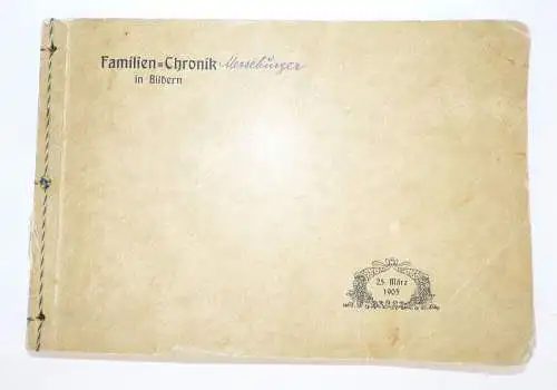 Familien Chronik in Bildern Merseburger Genealogie 1905 Leipzig Dresden