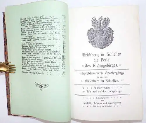 Hirschberg in Schlesien die Perle des Riesengebirges um 1910 selten