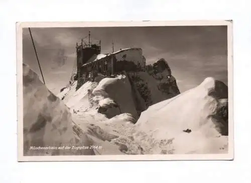 Ak Münchenerhaus auf der Zugspitze 1932 Garmisch-Partenkirchen