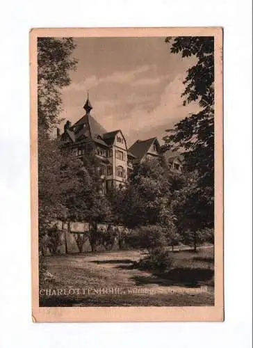 Ak Charlottenhöhe württembergischer Schwarzwald 1929 Calmbach