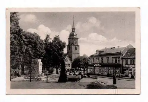 Ak Luftkurort Friedrichroda in Thüringen Blick zur Kirche 1955