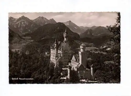 Ak Schloß Neuschwanstein 1955 Schwangau Bayern