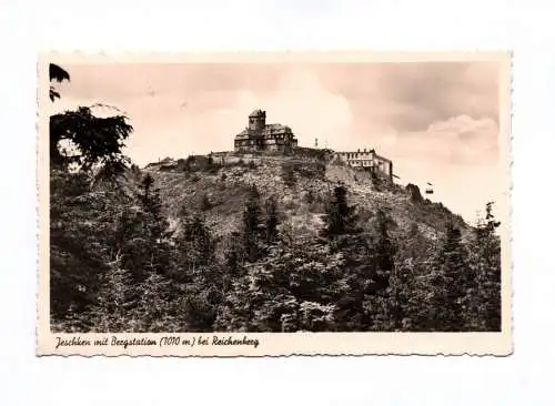 Ak Jeschken mit Bergstation bei Reichenberg Liberec Tschechien DR