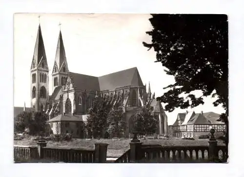 Foto Ak Halberstadt Dom vom Südosten mit Gleimhaus 1980