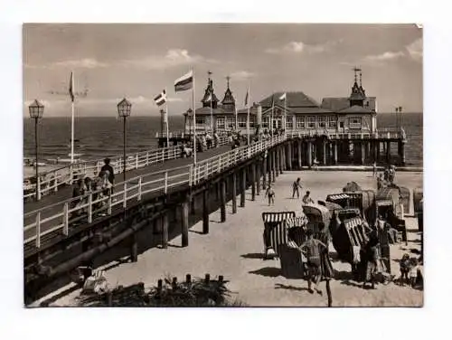 Foto Ak Seebad Ahlbeck Seebrücke 1967