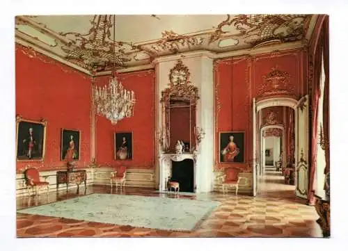 Foto Ak Potsdam Sanssouci Neues Palais Rotes Damastzimmer 1971