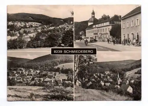 Ak 8239 Schmiedeberg 1974 Gaststätte Ortsansicht Menschen