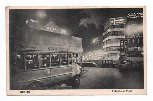 Ak Berlin Potsdamer Platz 1929 Aboag Omnibus