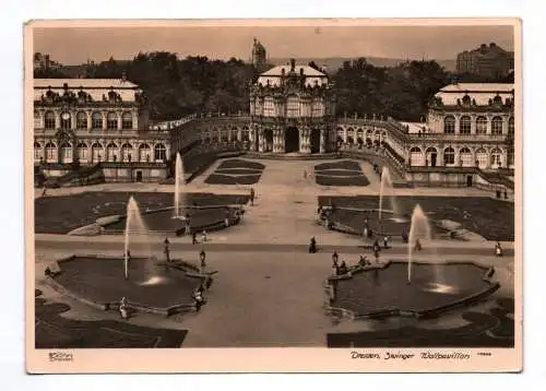 Foto Ak Dresden Zwinger Wallpavillon 1960
