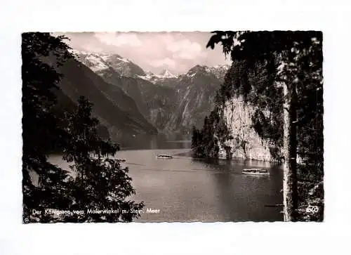 Foto Ak Der Königsee vom Malerwinkel mit Stein Meer Schönau Bayern