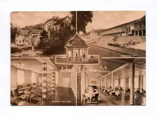 Ak Bad Berka Sanatorium Vorhalle zum Arzt Speisesaal 1968 Volksheilbad