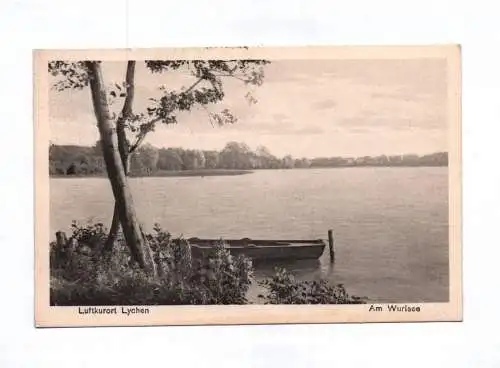 Ak Luftkurort Lychen Am Wurlsee Boot 1928