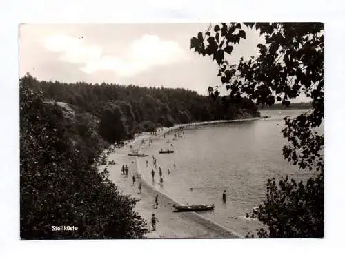Foto Ak Steilküste Knappensee Kreis Hoyerswerda 1978 Menschen am See