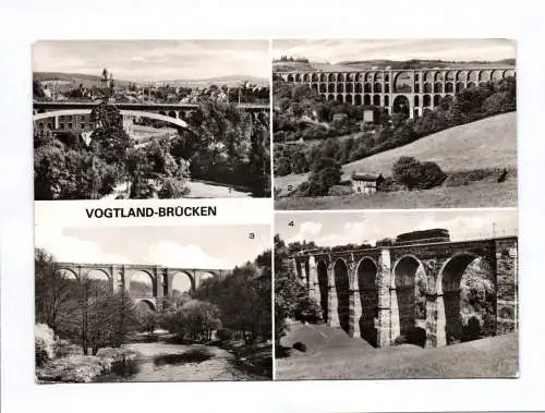 Ak Vogtland Brücken 1980 Friedensbrücke Göltzschtalbrücke Elstertalbrücke