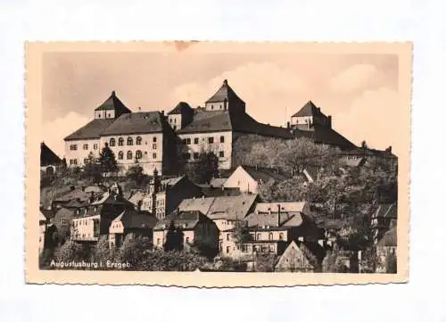 Foto Ak Augustusburg im Erzgebirge 1954 Schloss
