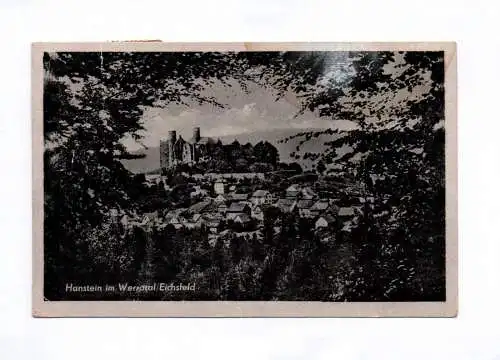 Ak Burg Hanstein im Werratal Eichsfeld 1956