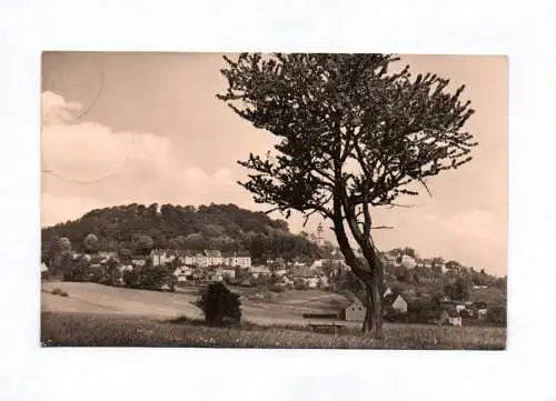 Foto Ak Augustusburg im Erzgebirge Blick zur Stadt 1969
