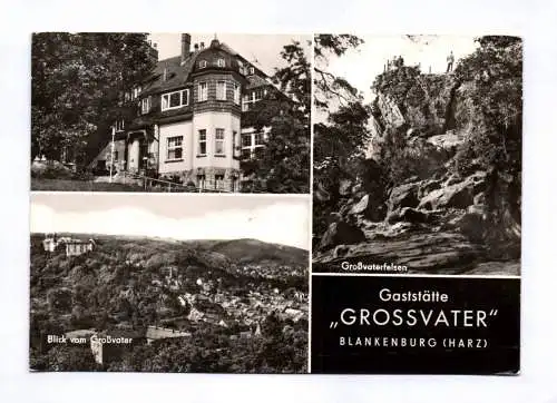 Ak Gaststätte Grossvater Blankenburg Harz 1978 Großvaterfelsen