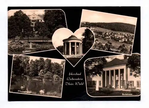 Ak Herzbad Liebenstein Thüringer Wald Kurhaus Elisabethpark Badehaus 1967