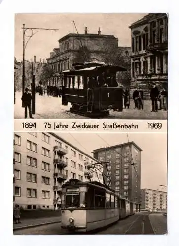 Ak 75 Jahre Zwickauer Straßenbahn 1969