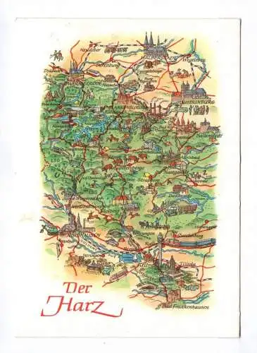 Künstler Ak Der Harz Zeichnung Gebiet 1979