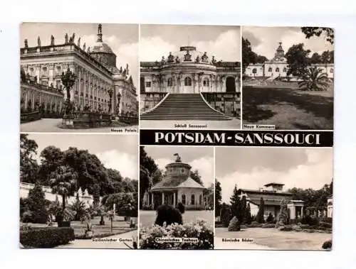 Ak Potsdam Sanssouci 1973 Neues Palais Schloss Sizilianischer Garten