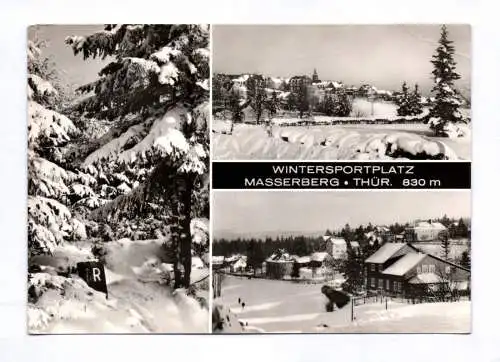 Ak Wintersportplatz Masserberg Thüringen 1978 Winter