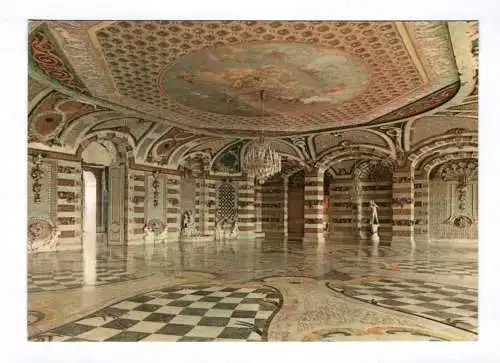 Foto Ak Potsdam Sanssouci Neues Palais Muschelsaal 1971