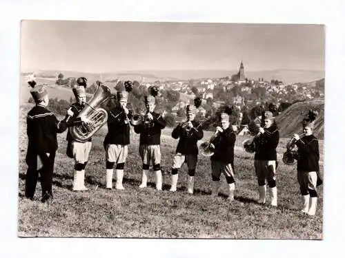 Foto Ak Schneeberger Bergmusikanten in historischen Trachten 1977 Aue