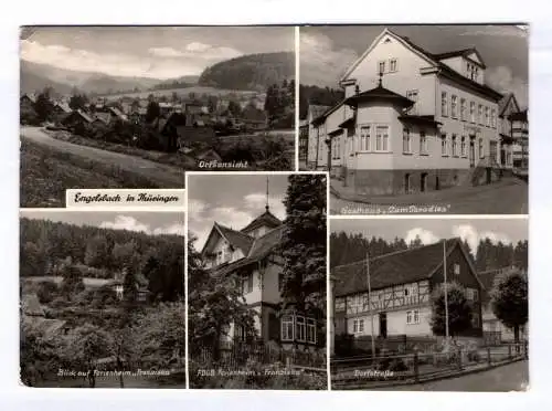 Ak Engelsbach in Thüringen Ortsansicht Gasthaus Zum Paradies Dorfstraße 1976