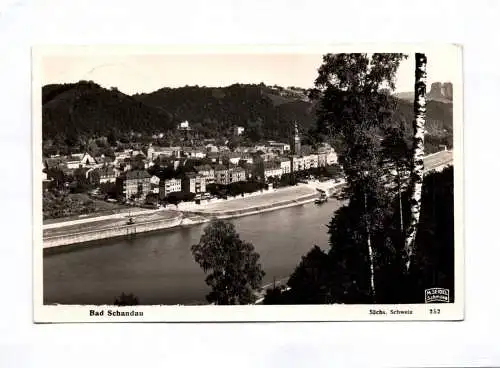 Foto Ak Bad Schandau Sächsische Schweiz 1930 Elbe