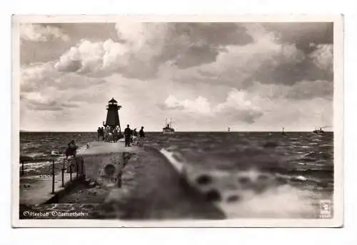 Ak Ostseebad Osternothafen Swinemünde 1939 Polen