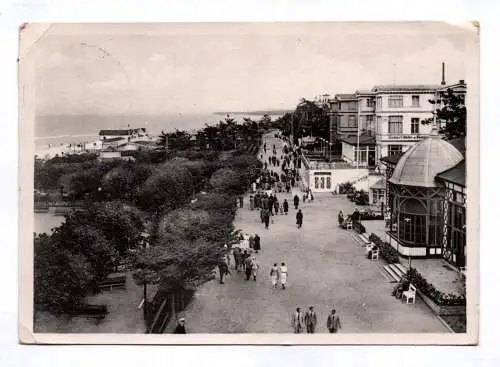 Ak Ostseebad Zinnowitz Östliche Kurpromenade 1950