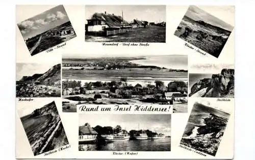 DDR Ak Rund um Insel Hiddensee
