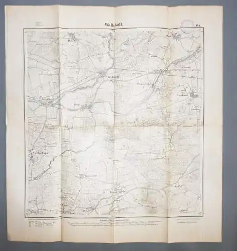 Landkarte Wallsbüll bei Handewitt Kl.Wiehe 6 Infanterie Regment 12. Komp. (L/2