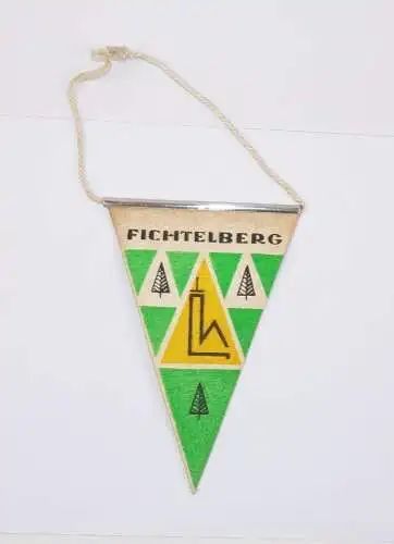 Alter Wimpel Fichtelberg DDR Souvenir Mitbringsel Urlaub