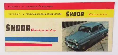 Skoda Octavia Prospekt um 1960 Oldtimer