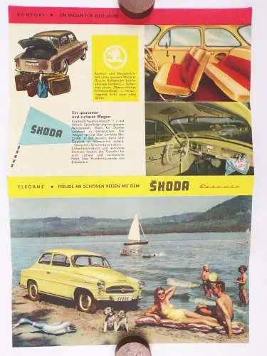 Skoda Octavia Prospekt um 1960 Oldtimer 