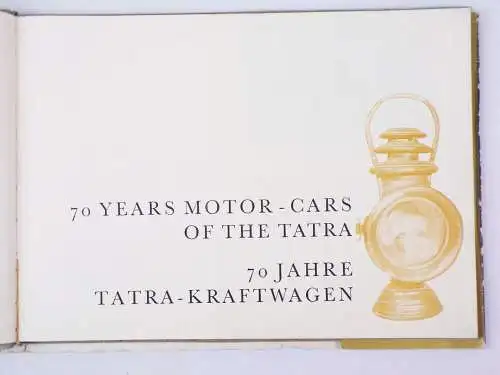 70 Jahre Tatra Kraftwagen Buch